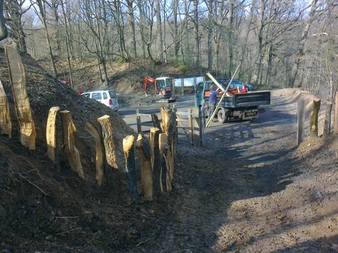 cleft oak fencing